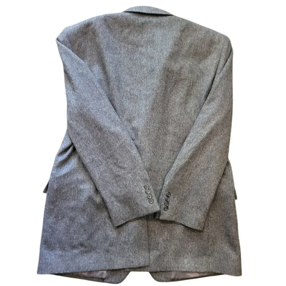 Jos. A. Bank Blazer Men's 48 Long Grey Camel Hair Sport Coat Warm Classic